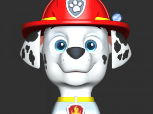 Marshall Rubble Keycap - Paw Patrol Modelo de impresión 3D