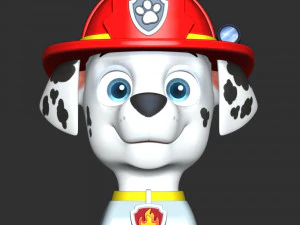 Marshall Rubble Keycap - Paw Patrol 3D Print Model