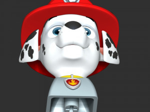 Marshall Rubble Keycap - Paw Patrol Modelo de impresión 3D