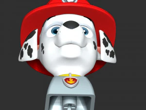 Marshall Rubble Keycap - Paw Patrol 3D Print Model