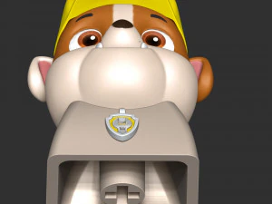 Marshall Rubble Keycap - Paw Patrol 3D Print Model