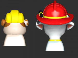 Marshall Rubble Keycap - Paw Patrol 3D Print Model