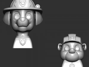 Marshall Rubble Keycap - Paw Patrol 3D Print Model