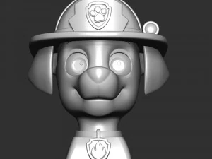 Marshall Rubble Keycap - Paw Patrol 3D Print Model