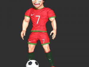One Piece - Luffy Cosplay Ronaldo 3D Принт Модель