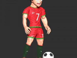One Piece - Luffy Cosplay Ronaldo 3D Print Model
