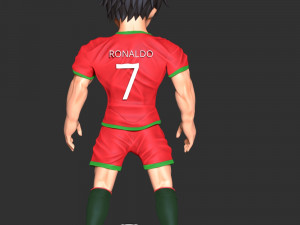 One Piece - Luffy Cosplay Ronaldo 3D Принт Модель