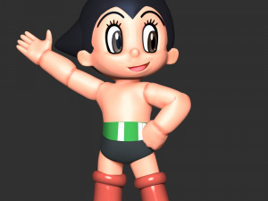 Astro Boy Fan Art 3D-Druckmodell