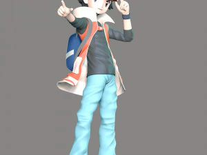 Red Pokemon 3D Print Model