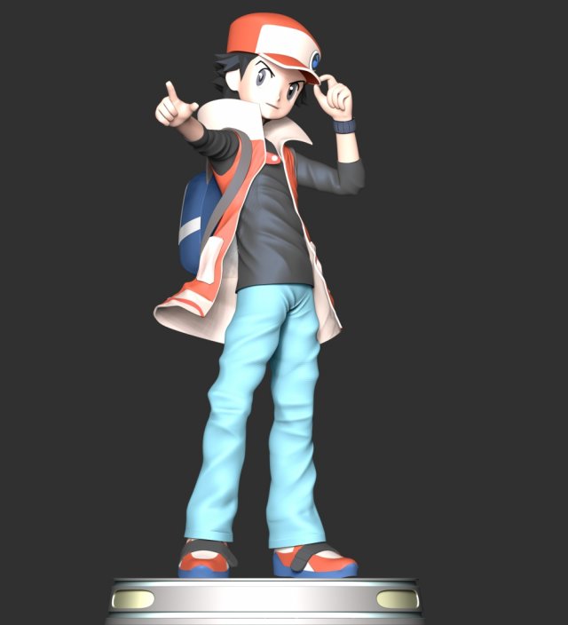 Red shop pokemon figure