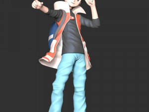 Red Pokemon Model Cetak 3D