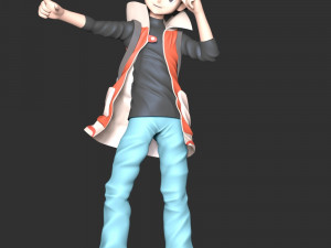Red Pokemon Model Cetak 3D
