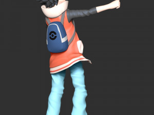 Red Pokemon Model Cetak 3D