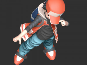 Red Pokemon Model Cetak 3D