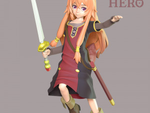 Child Raphtalia - The Rising of the Shield Hero 3Dプリントモデル