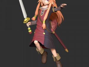 Child Raphtalia - The Rising of the Shield Hero 3D Druckmodell