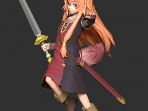 Child Raphtalia - The Rising of the Shield Hero 3D Druckmodell