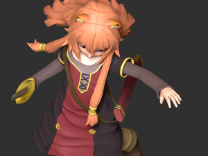 Child Raphtalia - The Rising of the Shield Hero 3D Druckmodell