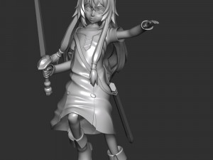 Child Raphtalia - The Rising of the Shield Hero 3D Druckmodell