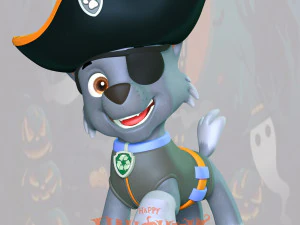 Rocky Halloween - Paw Patrol 3D Print Model