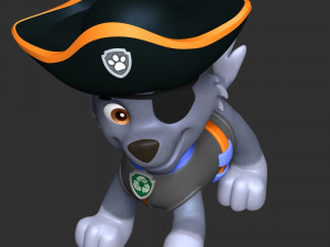 Rocky Halloween - Paw Patrol 3D Print Model