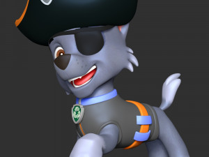 Rocky Halloween - Paw Patrol 3D Print Model