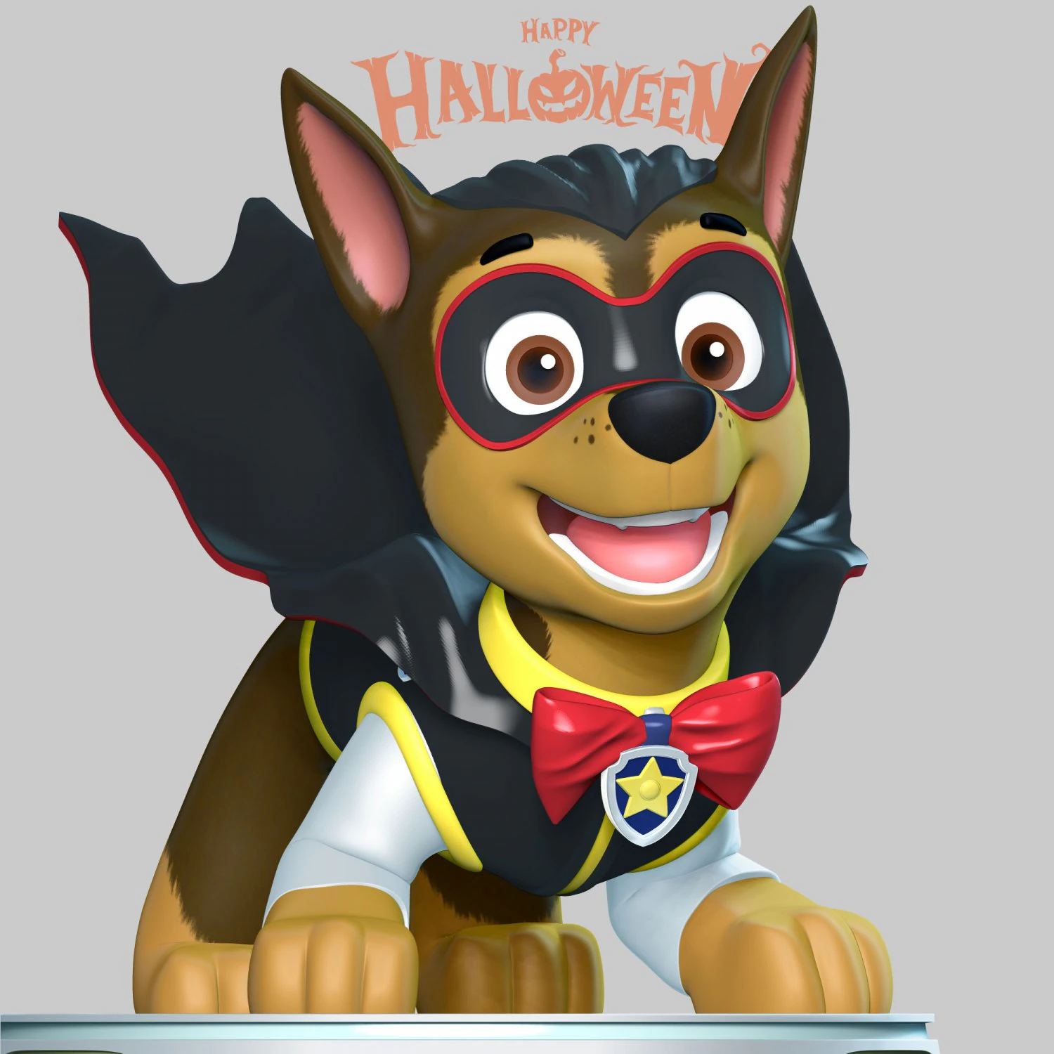 Chase Halloween - Paw Patrol 3D Print Model .c4d .max .obj .3ds .fbx .stl .blend 