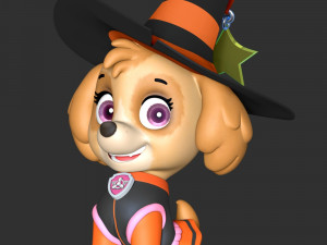 Skye Halloween - Paw Patrol Modèles 3D en vedette