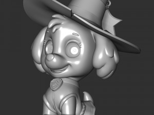 Skye Halloween - Paw Patrol Modèles 3D en vedette