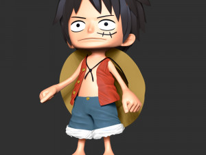 One Piece - Luffy young 3D 프린트 모델