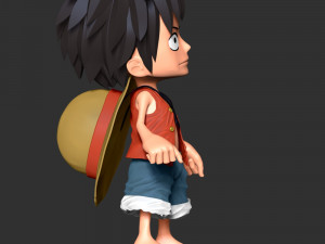One Piece - Luffy young 3D 프린트 모델