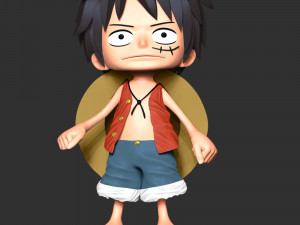 One Piece - Luffy young 3D 프린트 모델