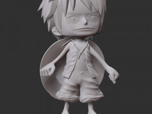 One Piece - Luffy young 3D 프린트 모델