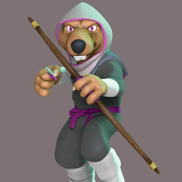 Splinter - Teenage Mutant Ninja Turtles 3D-Druckmodell .c4d .max .obj .3ds .fbx .stl .blend 