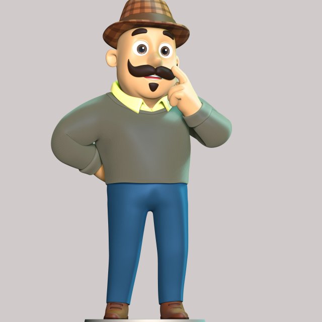 Mr Porter - Paw Patrol 3D Print Model .c4d .max .obj .3ds .fbx .stl .blend 