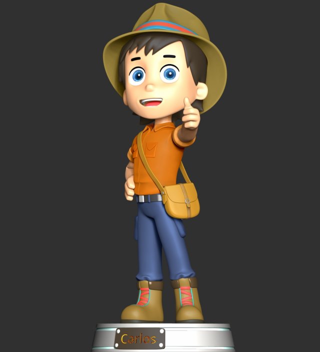 Carlos Paw Patrol 3D Print Model in Figurines 3DExport