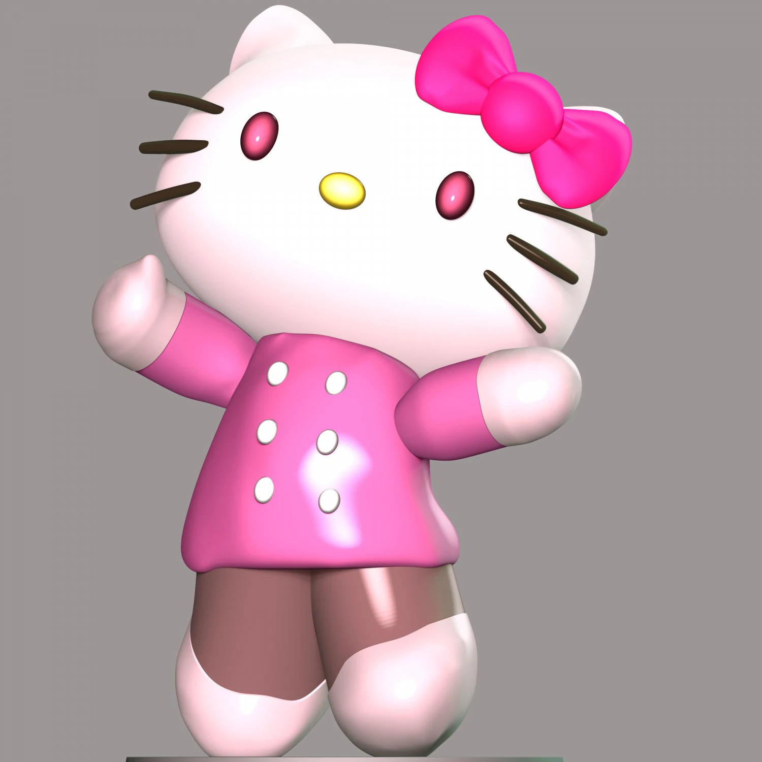 hola gatito Modelo de impresión 3D .c4d .max .obj .3ds .fbx .stl .blend 