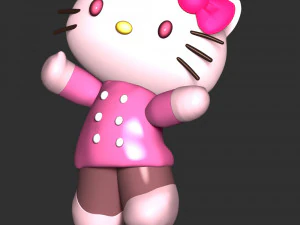 hola gatito Modelo de impresión 3D