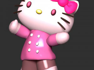 hola gatito Modelo de impresión 3D
