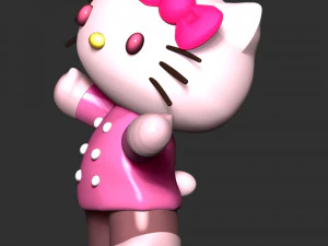 hola gatito Modelo de impresión 3D