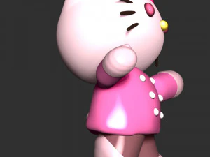hola gatito Modelo de impresión 3D