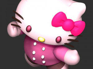 hola gatito Modelo de impresión 3D