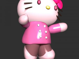 hola gatito Modelo de impresión 3D