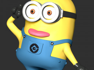 The Minions Dave Modèles 3D en vedette
