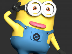 The Minions Dave Modèles 3D en vedette