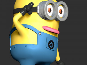 The Minions Dave Modèles 3D en vedette