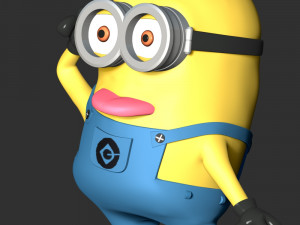 The Minions Dave Modèles 3D en vedette