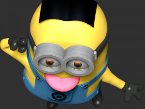 The Minions Dave Modèles 3D en vedette