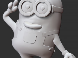 The Minions Dave Modèles 3D en vedette