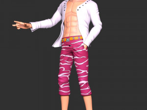 One Piece - Donquixote Doflamingo 3D Print Model